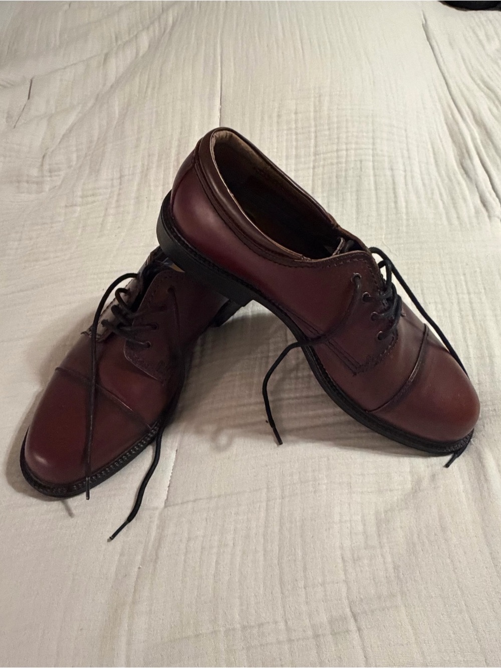 Dockers Men's Brown Leather Derby Oxfords Sz 13